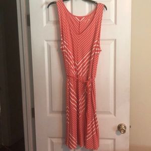 Knit dress-coral size 1x